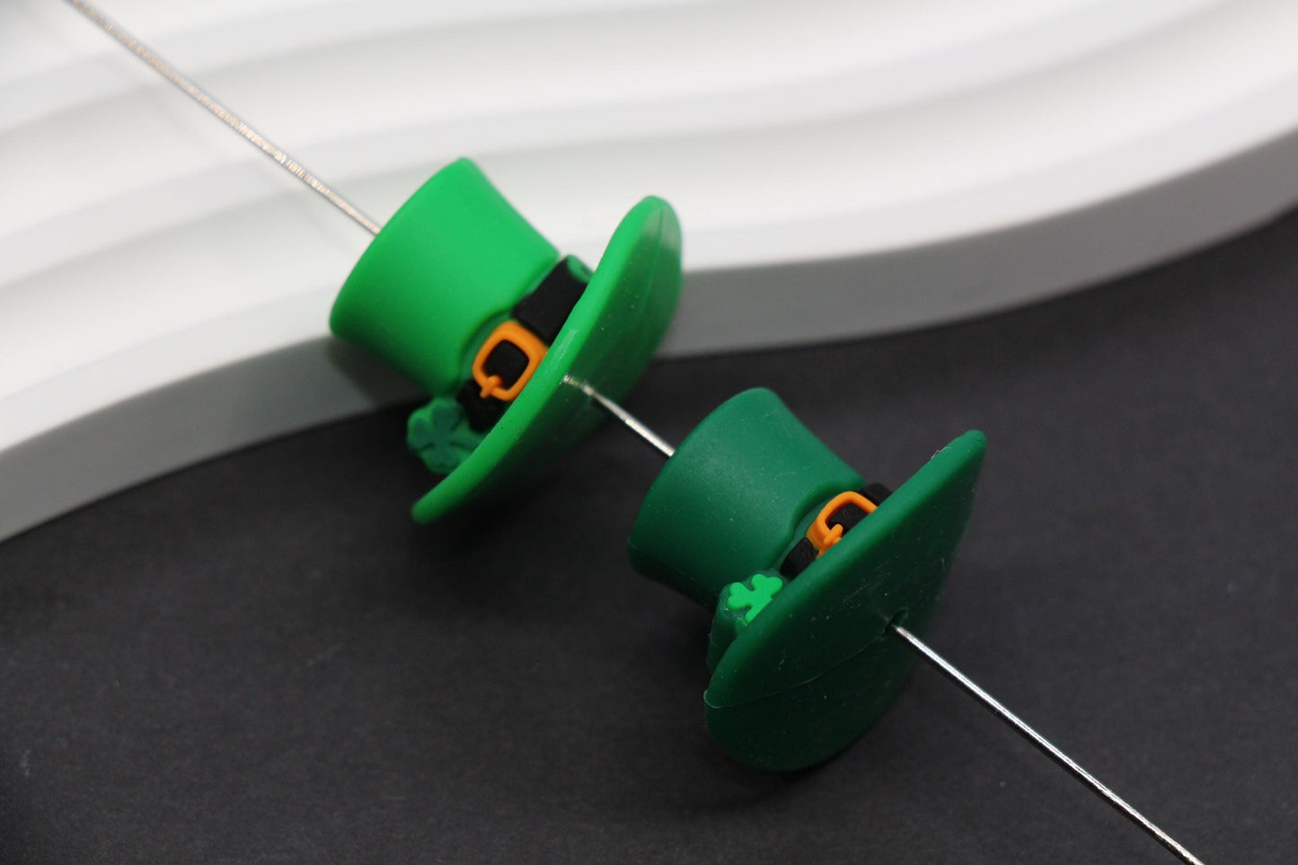 St. Patrick's Day Leprechaun Hat Silicone Beads