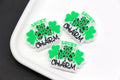 St. Patrick's Day Shamrock silicone focal beads for pens and keychains