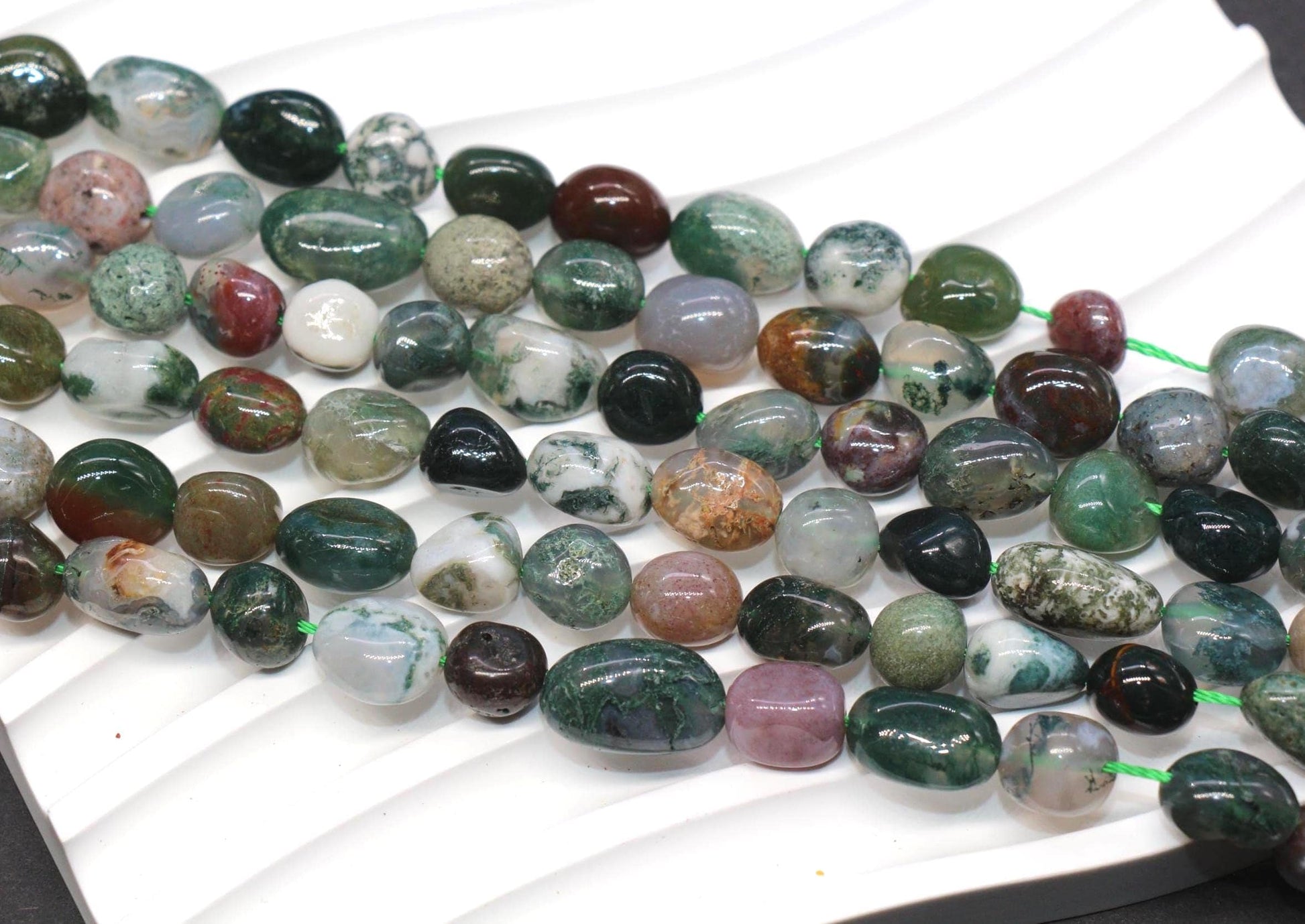 Indian Agate Nugget Beads