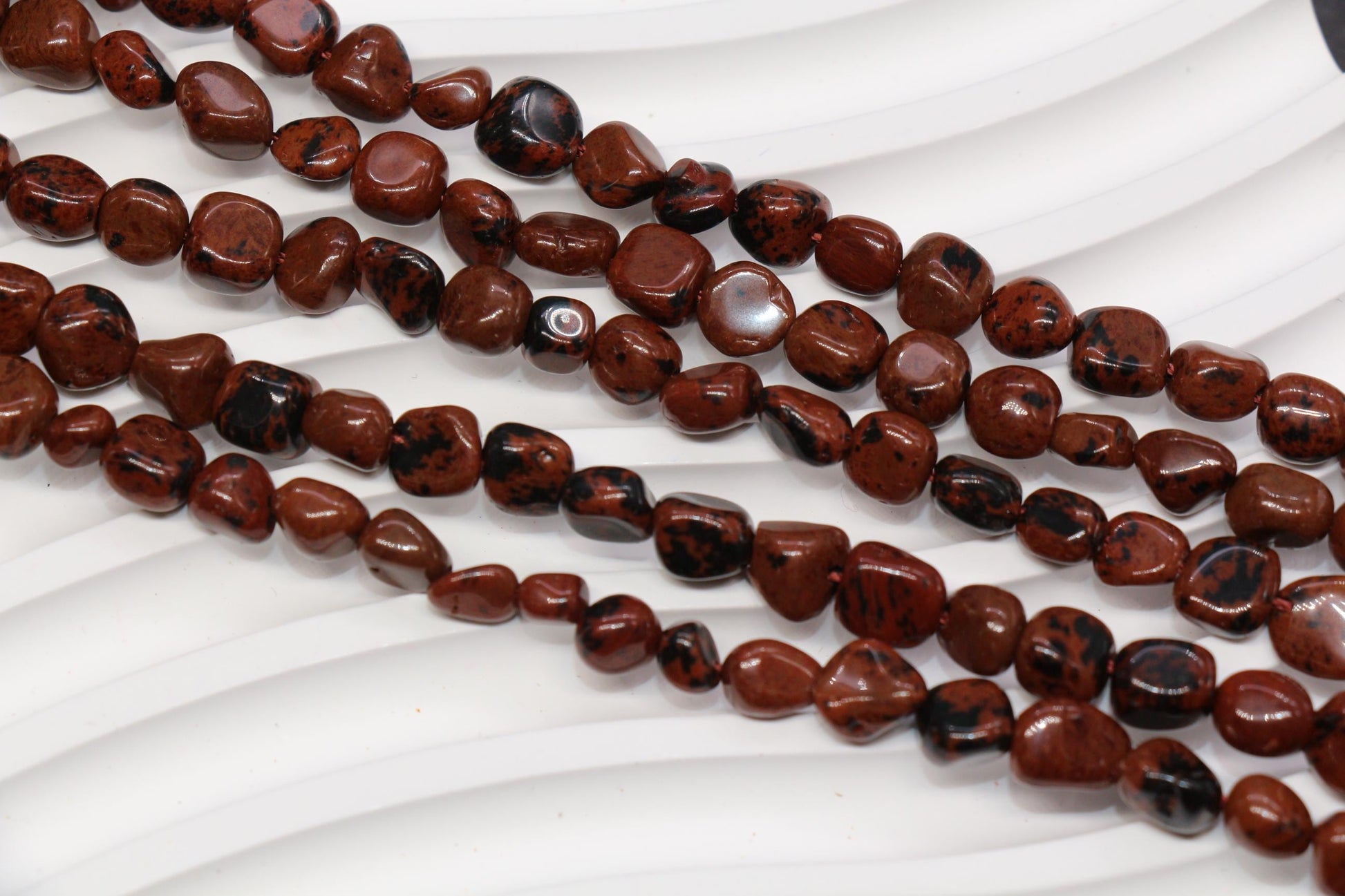 Mahogany Obsidian Nugget Beads