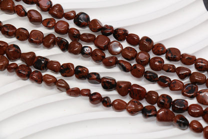 Mahogany Obsidian Nugget Beads