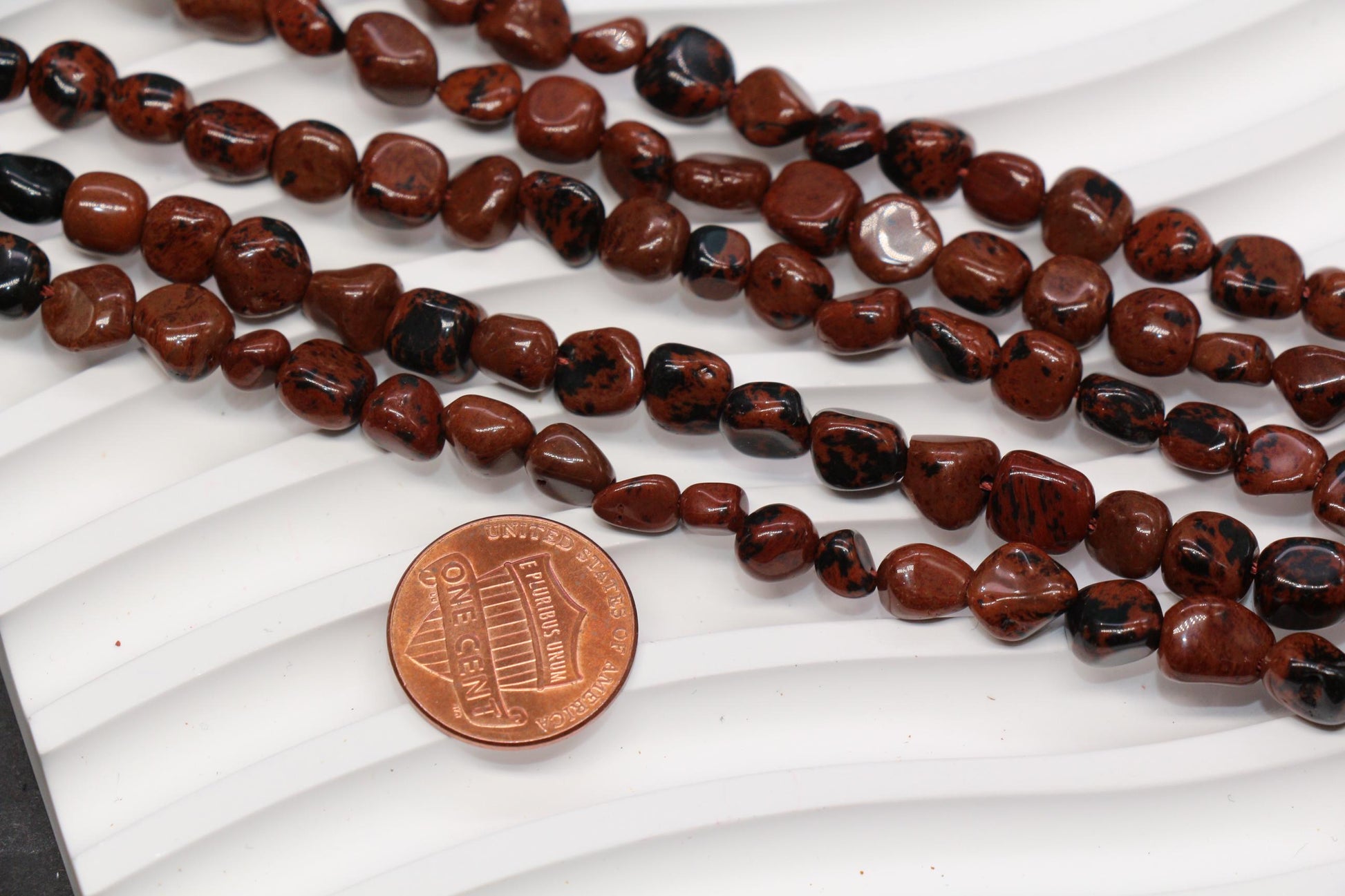 Mahogany Obsidian Nugget Beads