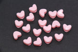 12mm Pink Heart Beads for Bracelets & Crafts #687