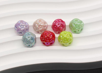 11mm Twisted AB Colorful Beads for Bracelets #3550