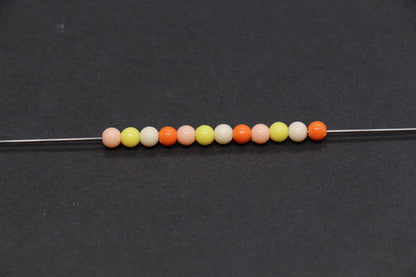4mm Pastel Orange Mix Beads for Bracelets #3390
