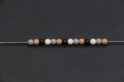 4mm Neutral Mix Beads for Bracelets #3382