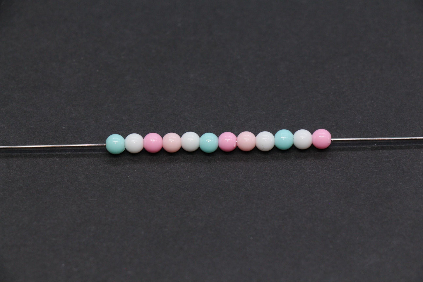 4mm Pastel Cotton Candy Mix Beads for Bracelets #3388