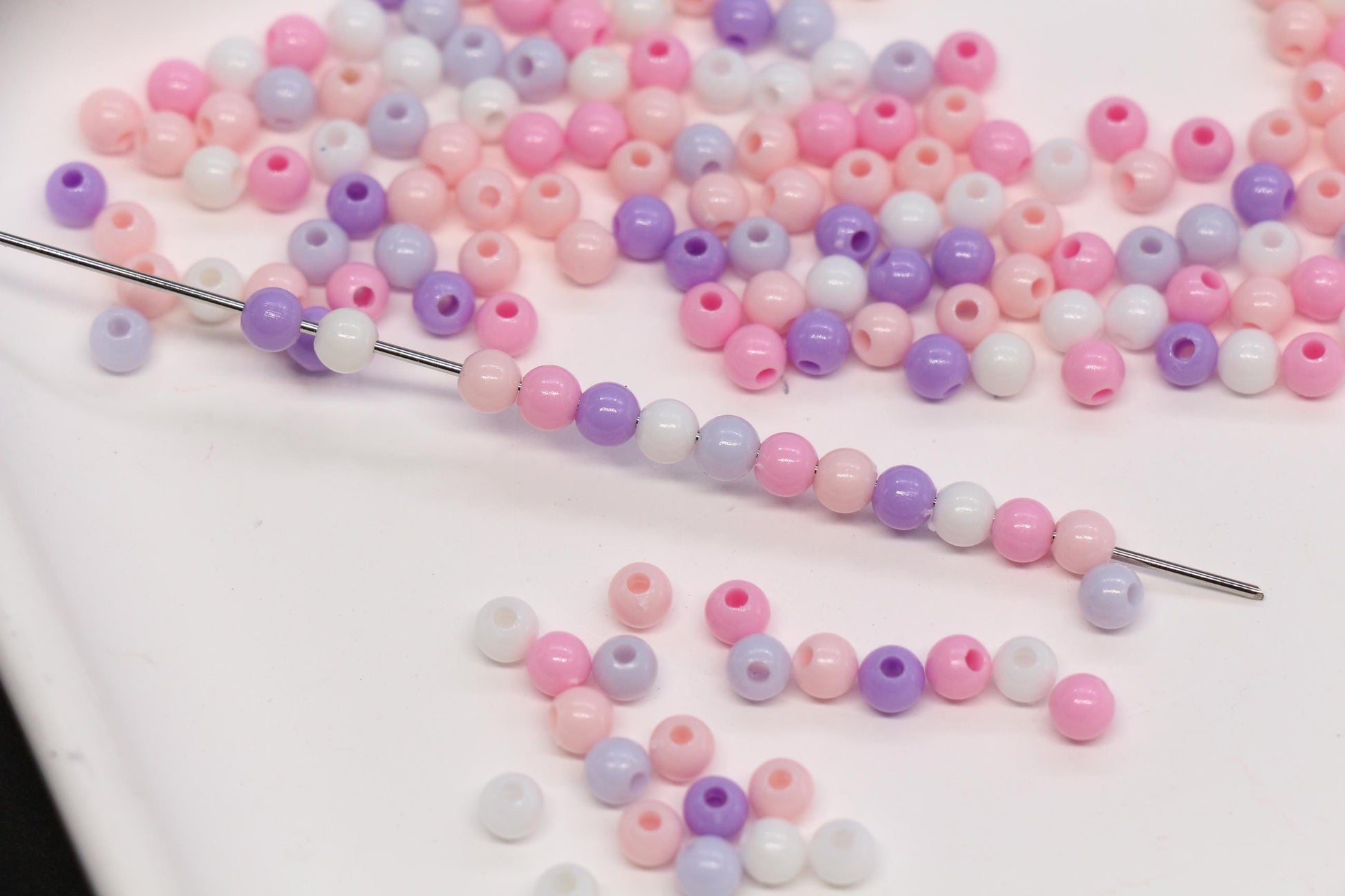 4mm Pastel Blush Dream Mix Beads for Bracelets #3386