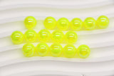 10mm Neon Yellow AB Gumball Beads for Bracelets #3478