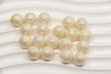 12mm Off White AB Gumball Beads for Bracelets #640