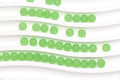 6mm Matte Apple Green Acrylic Spacer Beads
