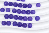 8mm Matte Purple Acrylic Gumball Beads