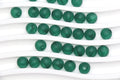 8mm Matte Green Acrylic Gumball Beads