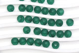 8mm Matte Green Gumball Beads for Bracelets #3568