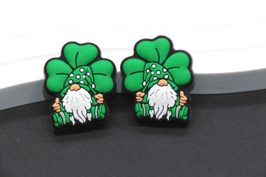 St. Patrick's Day Gnome Silicone Beads #1027
