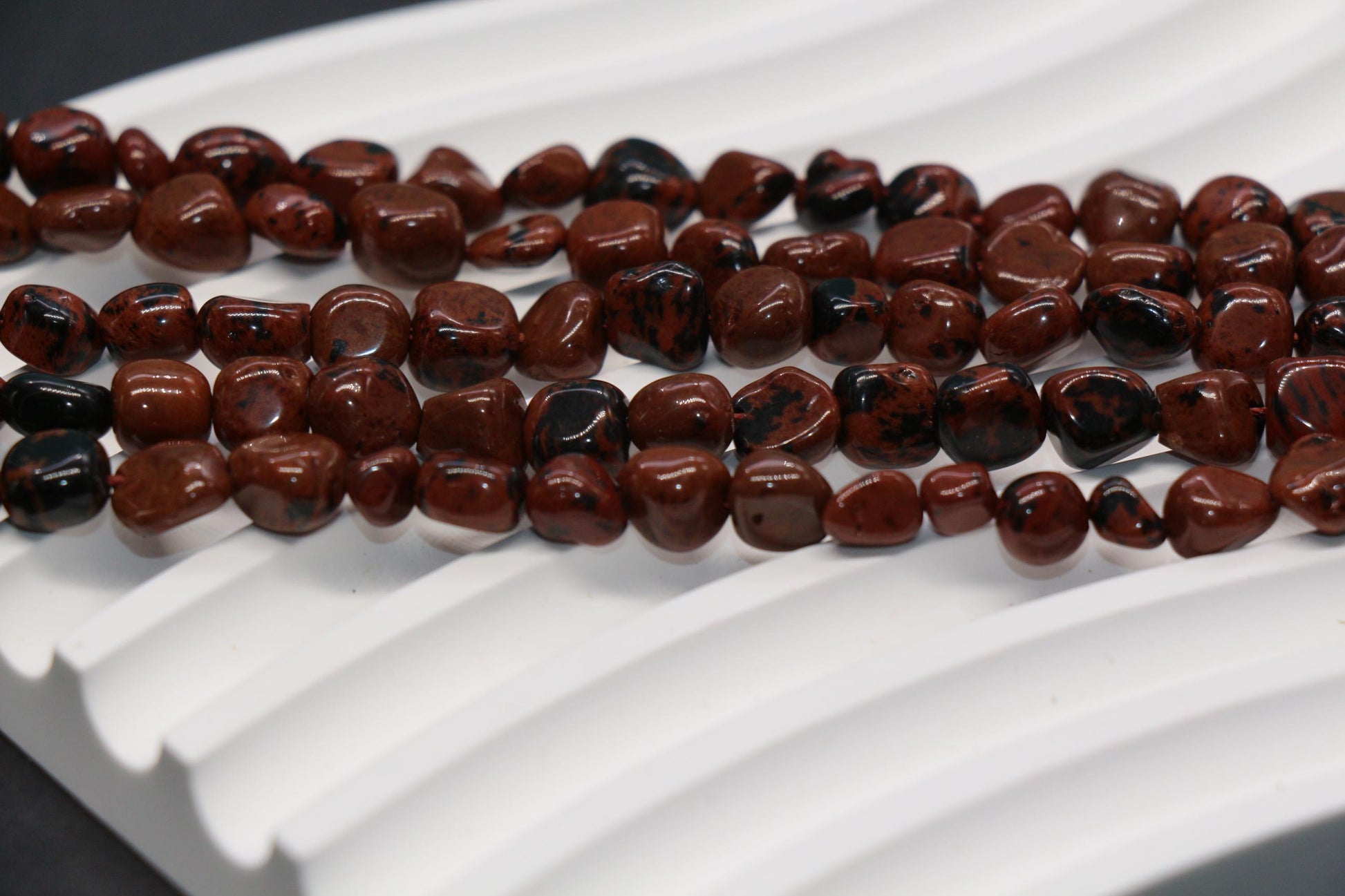 Mahogany Obsidian Nugget Beads
