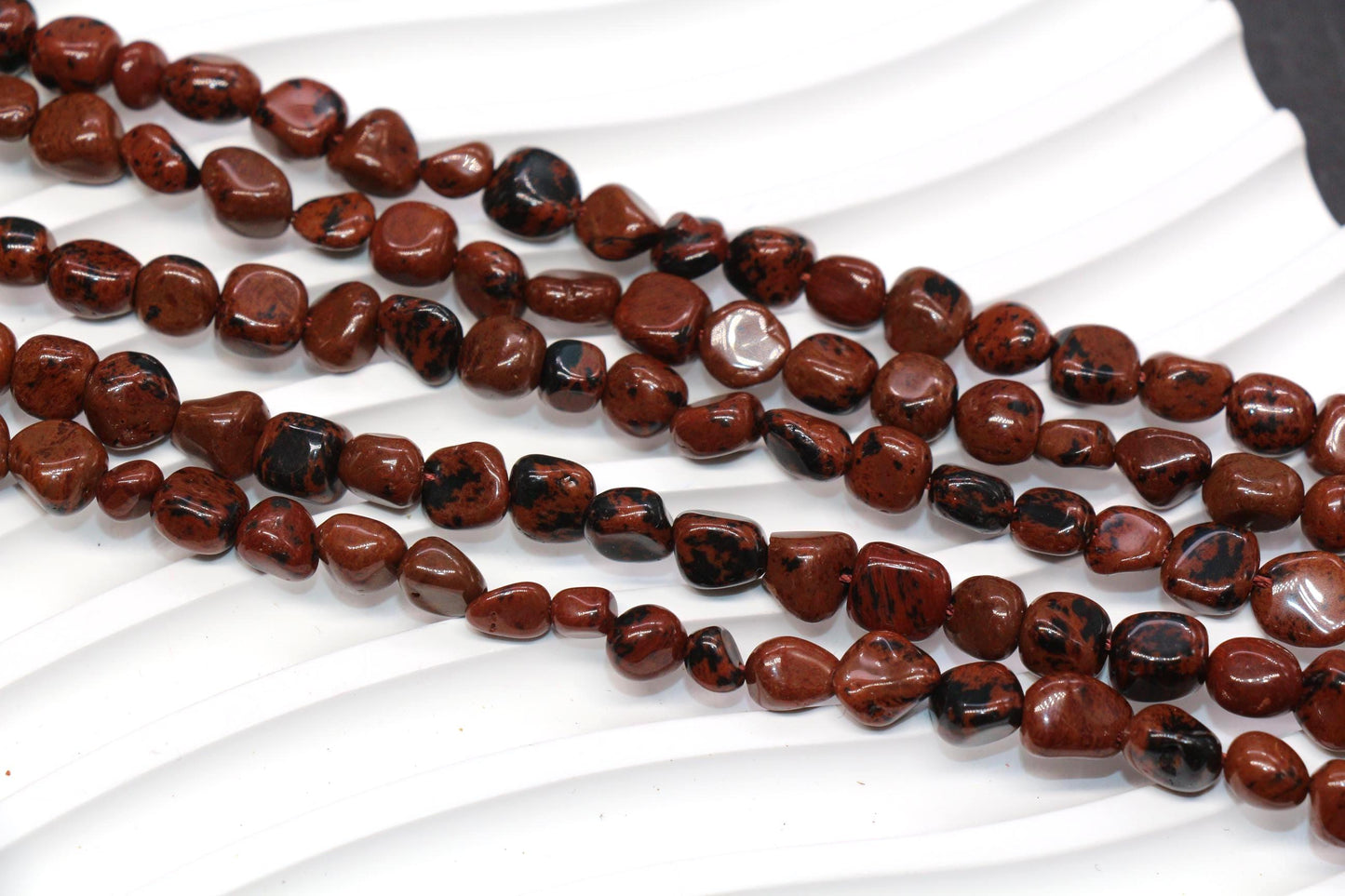 Mahogany Obsidian Nugget Beads
