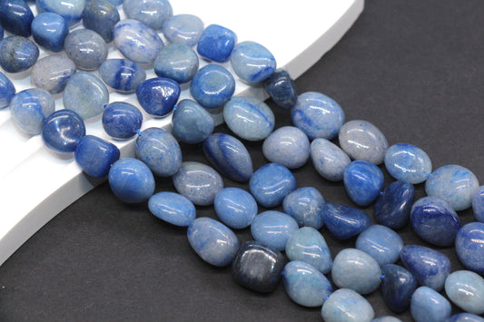 Blue Aventurine Nugget Beads