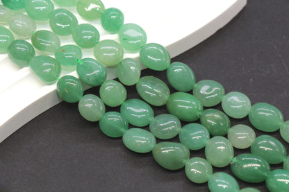 Green Aventurine Nugget Beads for Jewelry