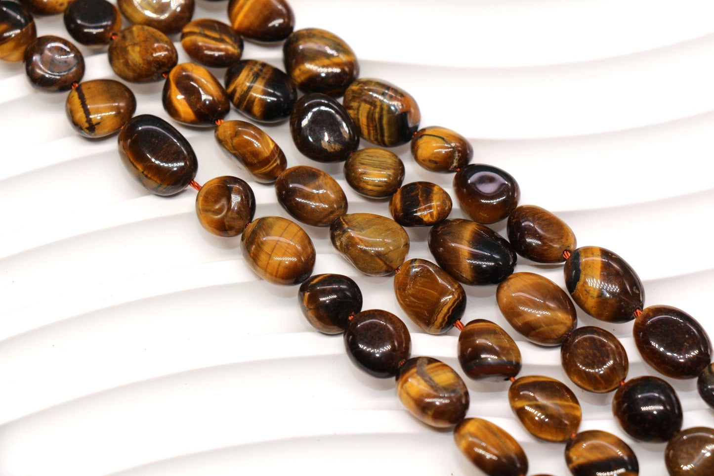 Tiger Eye Nugget Beads for Jewelry Making