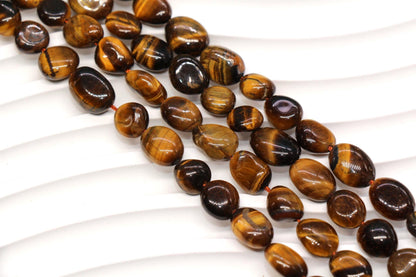 Tiger Eye Nugget Beads for Jewelry Making