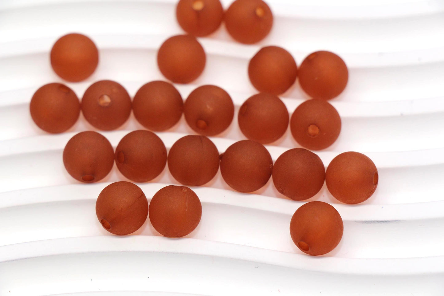 10mm Matte Reddish Brown for Bracelets Acrylic Gumball Beads