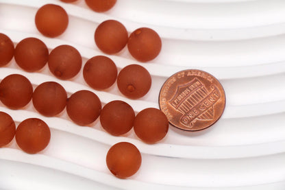 10mm Matte Reddish Brown for Bracelets Acrylic Gumball Beads