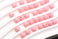 8mm Pink Faceted Gumball Beads, Round Acrylic Bracelet Beads for Jewelry Making #553