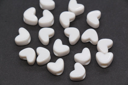 12mm Pink Heart Beads for Bracelets & Crafts #391