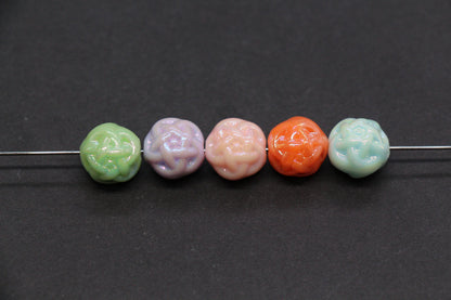 11mm Twisted AB Pastel Beads for Bracelets #3549