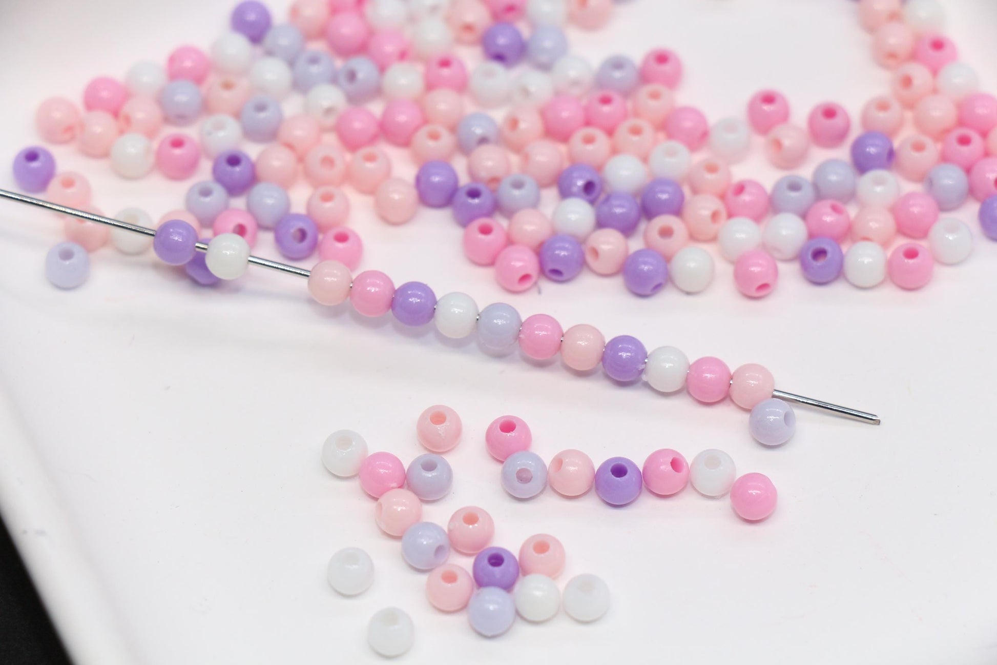 4mm Pastel Blush Dream Mix Beads for Bracelets #3386