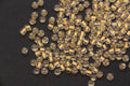 4mm 6/0 orange lined glass seed beads for bracelets
