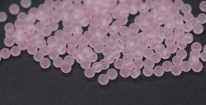 4mm 6/0 soft pastel glass seed beads for bracelets