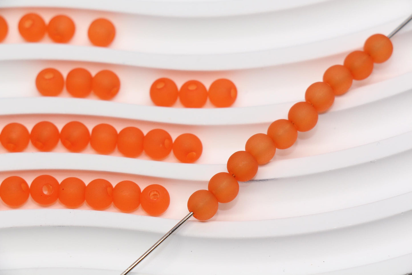 6mm Matte Beads, Frosted Gumball Beads, Plastic Round Beads, Chunky Beads, Beads for Bracelets, Acrylic Beads