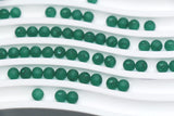 6mm Matte Green Gumball Beads for Bracelets #3561