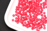 4mm 6/0 matte hot pink glass seed beads for bracelets