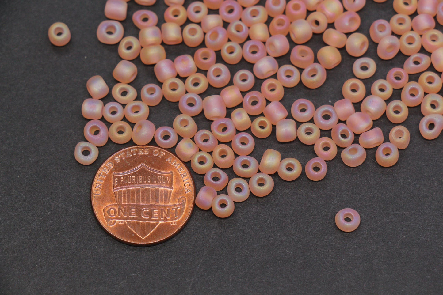 4mm 6/0 matte champagne AB glass seed beads for bracelets