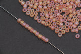 4mm 6/0 matte champagne AB glass seed beads for bracelets