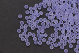 4mm Matte Lavender Glass Seed Beads, Frosted Purple 6/0 Rocailles, Round Glass Beads for Bracelet Making & Beading Supplies #1417