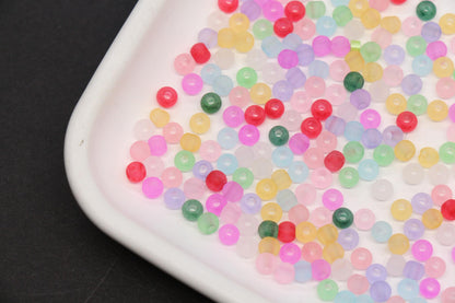4mm 6/0 frosted rainbow glass seed beads for bracelets