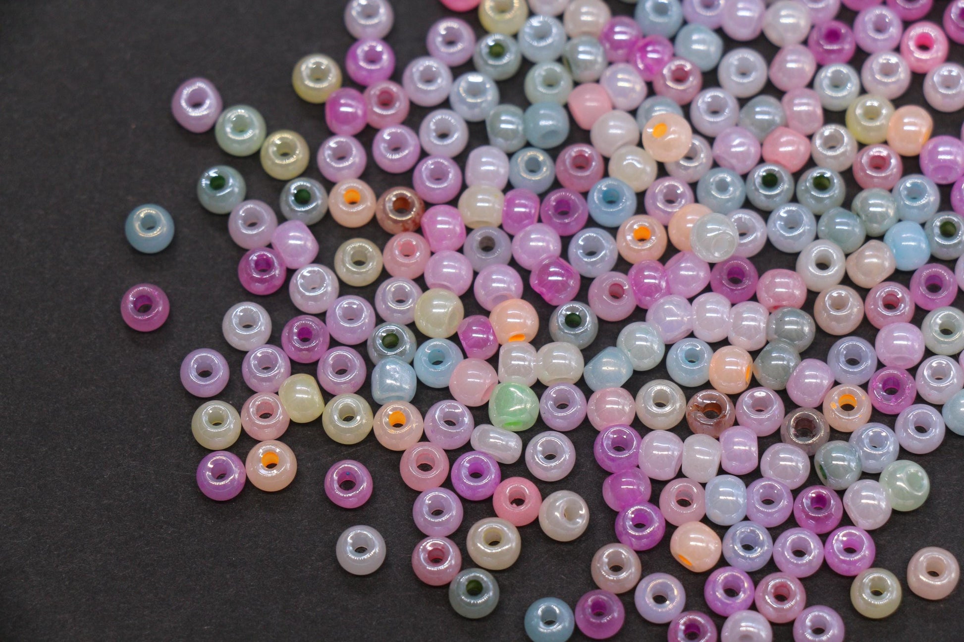 4mm 6/0 pastel mix glass seed beads for bracelets
