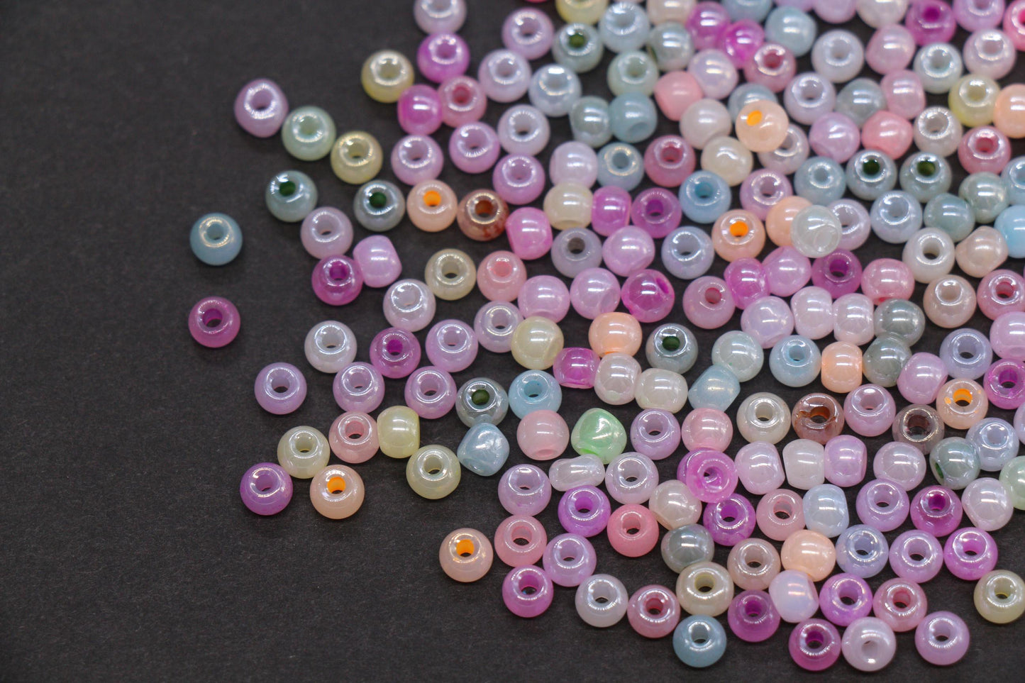4mm 6/0 pastel mix glass seed beads for bracelets