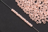 4mm 6/0 matte peach glass seed beads for bracelets
