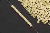 4mm 6/0 matte pale yellow glass seed beads for bracelets