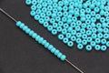 4mm 6/0 opaque aqua blue glass seed beads for bracelets
