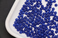 4mm 6/0 opaque royal blue glass seed beads for bracelets