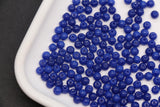4mm 6/0 opaque royal blue glass seed beads for bracelets