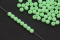 8mm Matte Mint Green Round Beads, Frosted Acrylic Gumball Spacer Beads for Bracelet Making #1208