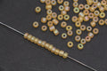 4mm 6/0 matte champagne AB glass seed beads for bracelets