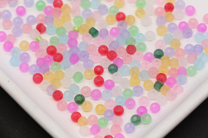 4mm 6/0 frosted rainbow glass seed beads for bracelets